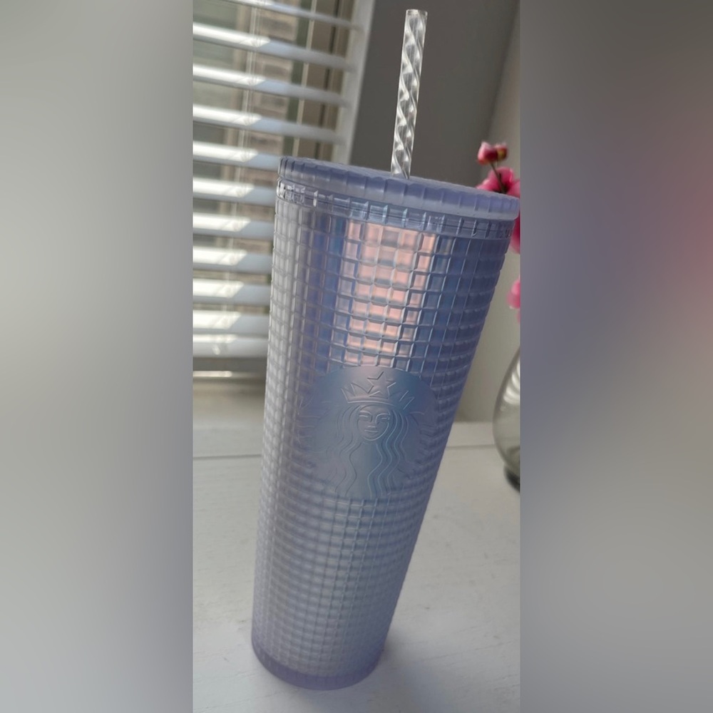 Starbucks Venti tumbler‎ grid Iridescent unicorn clear cup